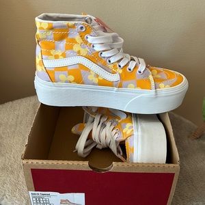 Vans sk8-hi tapered floral size 5.5